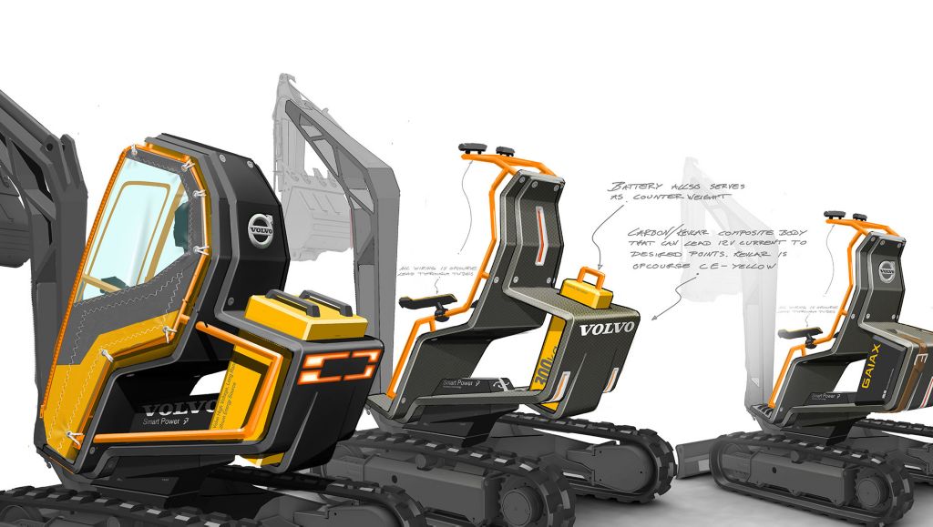 The GaiaX - a fully electric compact excavator
