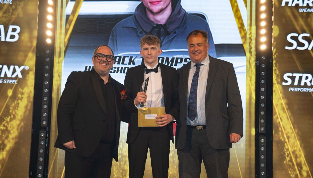 Jack Thompson of Hartshorne Group, Birmingham collected the prestigious Apprentice of the Year