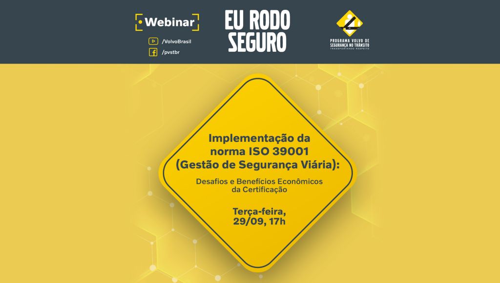 Volvo promove Webinar em contribuição à Semana Nacional do Trânsito