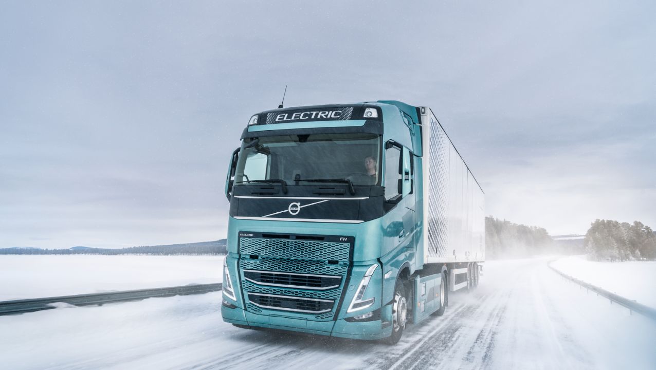 Elektroniskt fordon i snö | Volvo Group