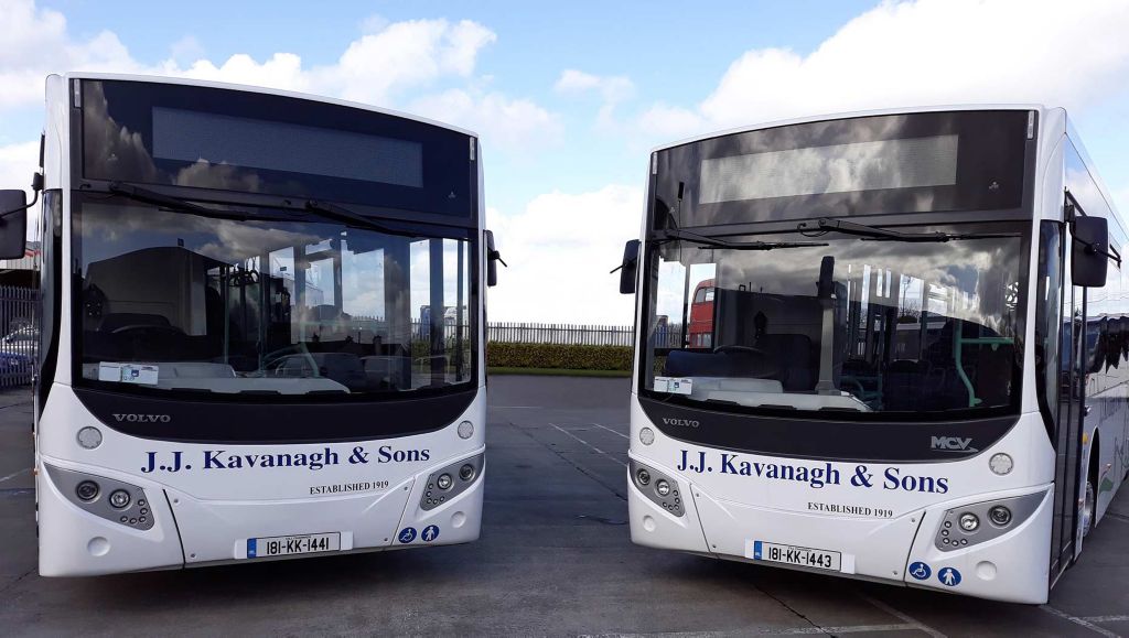 One of Ireland’s leading coach and bus operators, JJ Kavanagh & Sons, has taken delivery of three Volvo B8Rs, each with the latest MCV eVoRa single deck bodywork