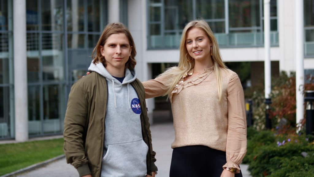 Johanna Herstedt and Daniel Gustafsson, thesis writers at Volvo Group 2019