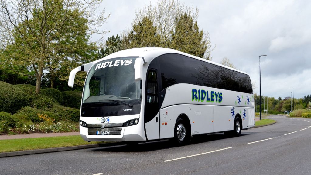 Ridleys Coaches adds first new vehicle to Volvo fleet