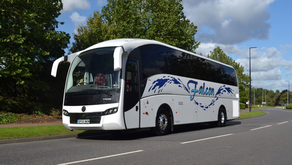 Volvo B11R ‘flies high’ with Falcon Coaches