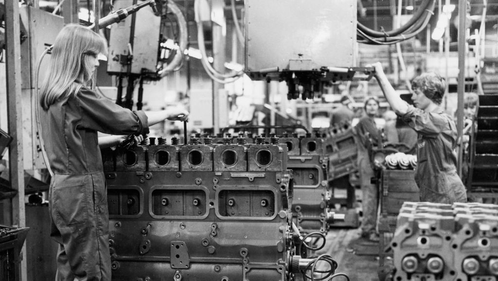 The assembly factory was ready in 1975.