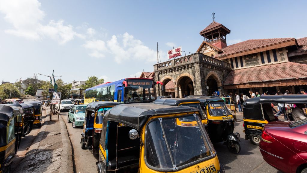 The Bandra train station