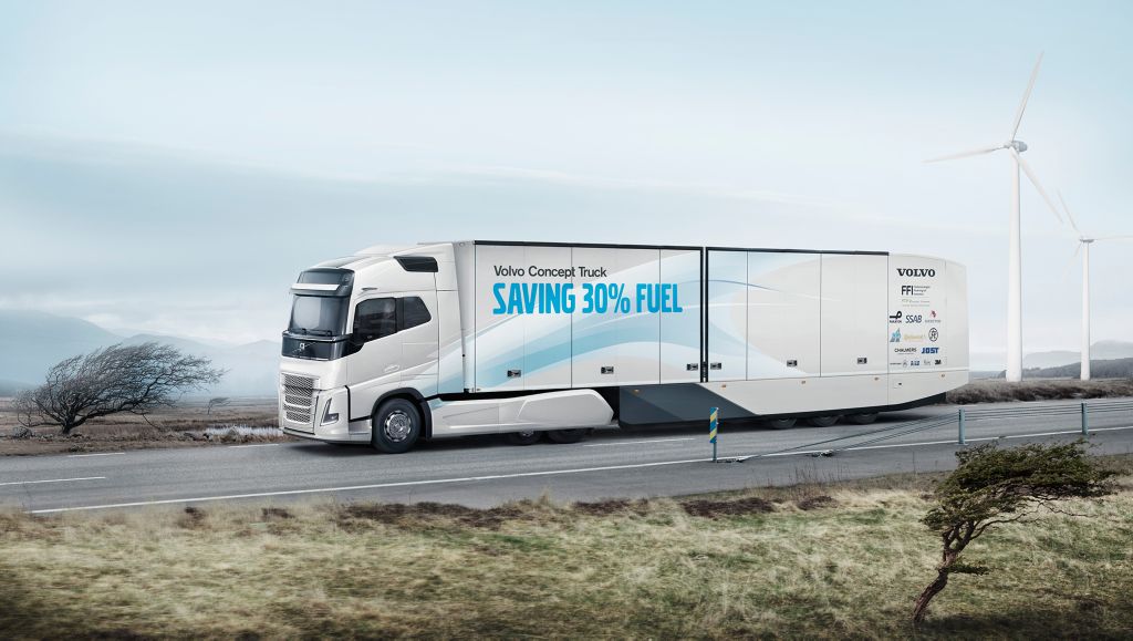 Volvo Trucks' new concept truck cuts fuel consumption by more than 30%