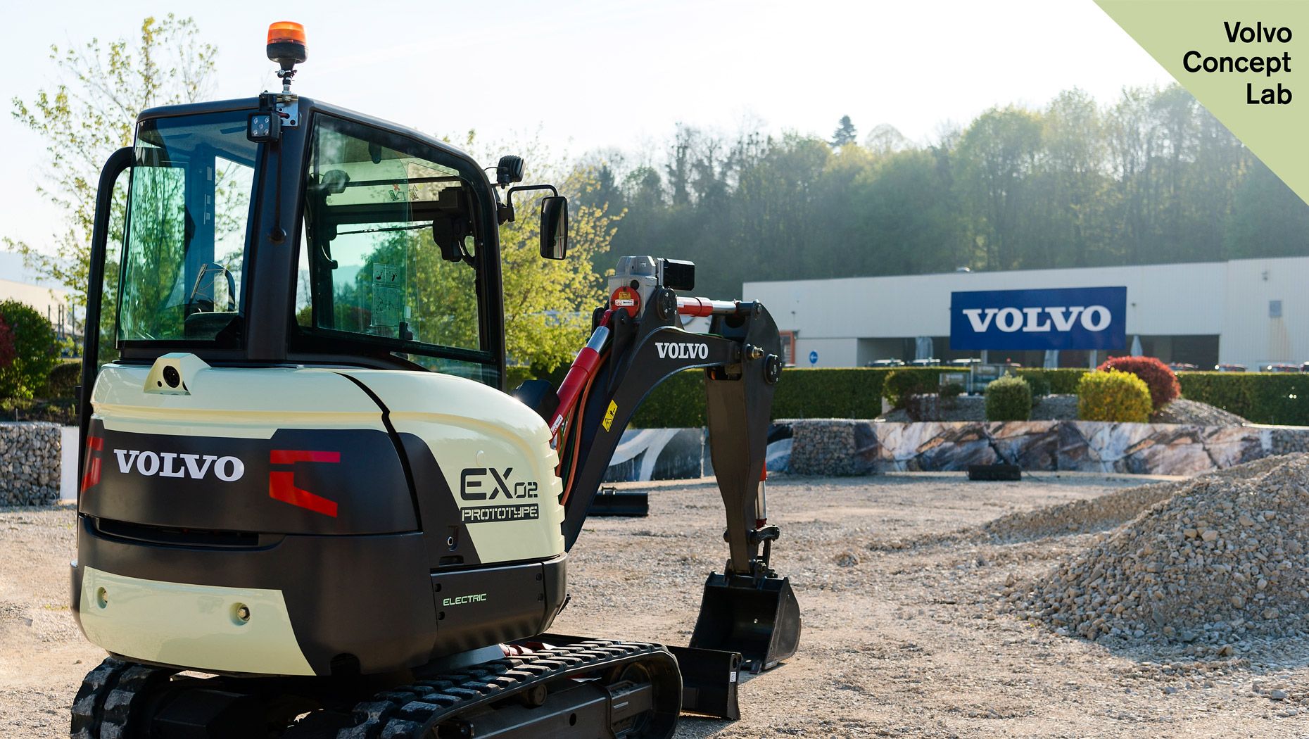 Electric compact excavator prototype