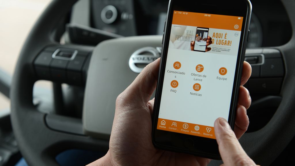 Consórcio Volvo lança novo APP, com funções inéditas e mais facilidades
