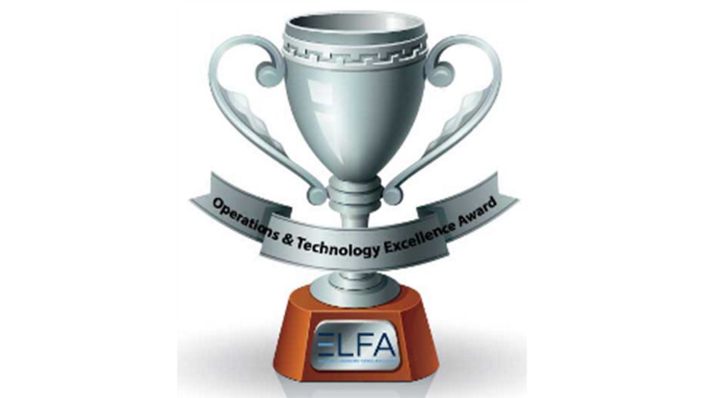 VFS wins ELFA 2020 Operations and Technology Excellence Award