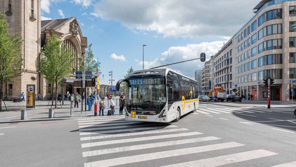 Trafikstart för Volvos elbussar i Luxemburg