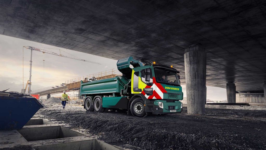 Volvo FE Electric voor Vrijbloed Transport en Dura Vermeer