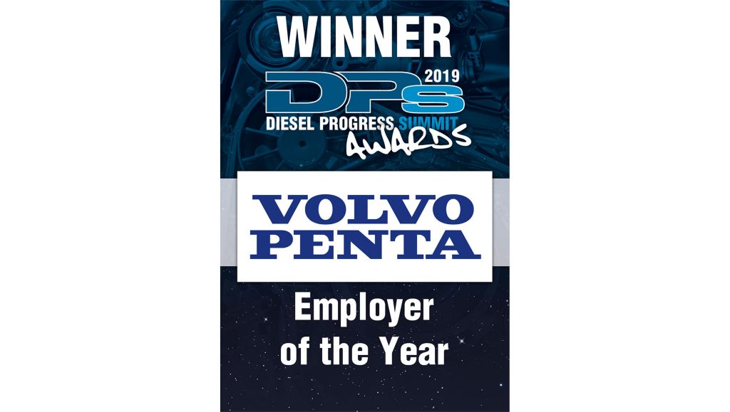Diesel Progress Presents Employer of the Year Award to Volvo Penta