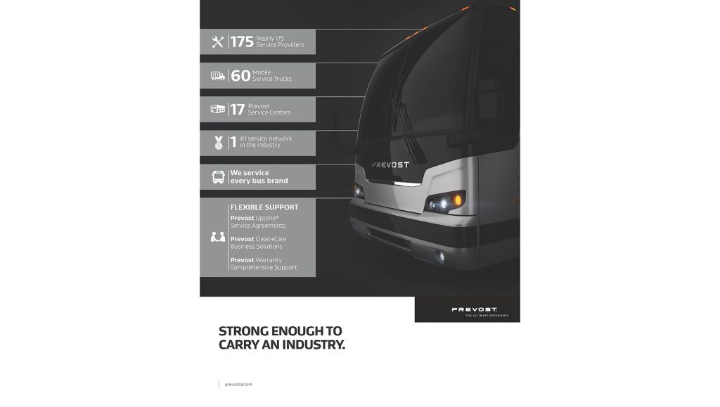 Prevost Touts Commitment to Customers through the Largest Service Network in the Motorcoach Industry