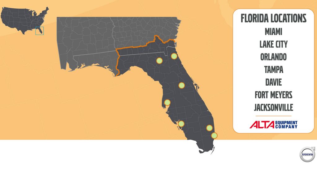 Volvo CE boosts inventory and customer support in Florida with Alta Equipment Group