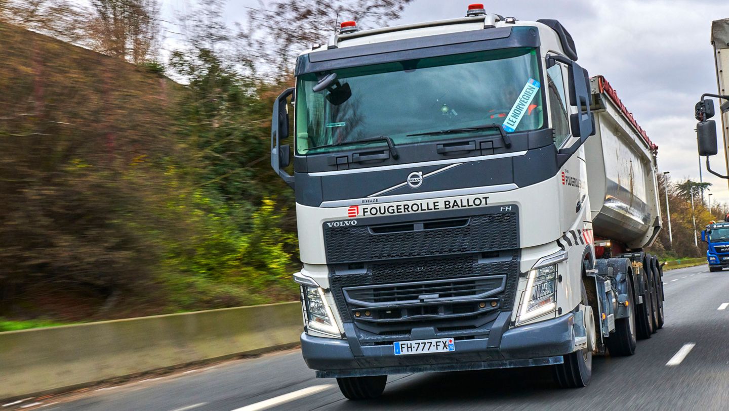 Eiffage utilise des camions GNV pour le chantier du Grand Paris