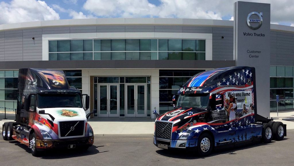 Volvo Tribute Trucks Honor Military Heroes During Memorial Day Weekend at U.S. Capital