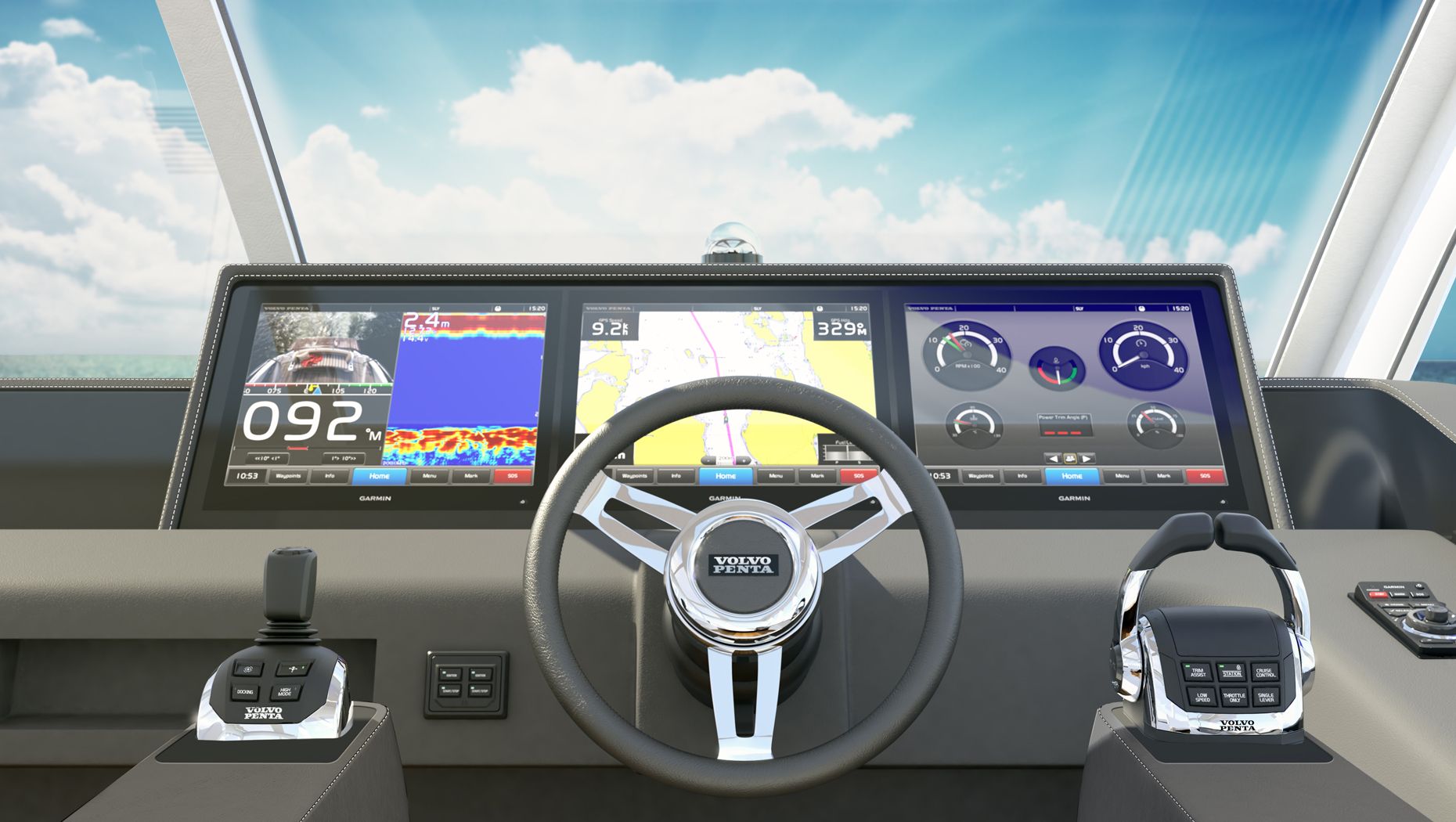 Volvo Penta cockpit