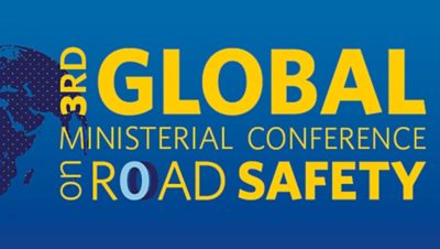 Logo de la conférence ministérielle mondiale sur la sécurité routière