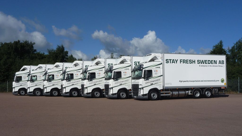 Stay Fresh Sweden AB satsar fossilfritt med 7 nya Volvo FH LNG-lastbilar som går på flytande biogas.