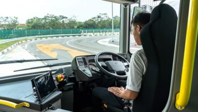 World’s first full size autonomous electric bus