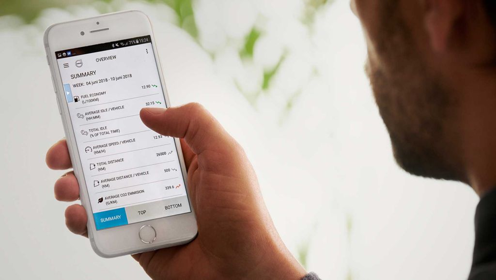 Överblick och detaljer med Volvo Connect App