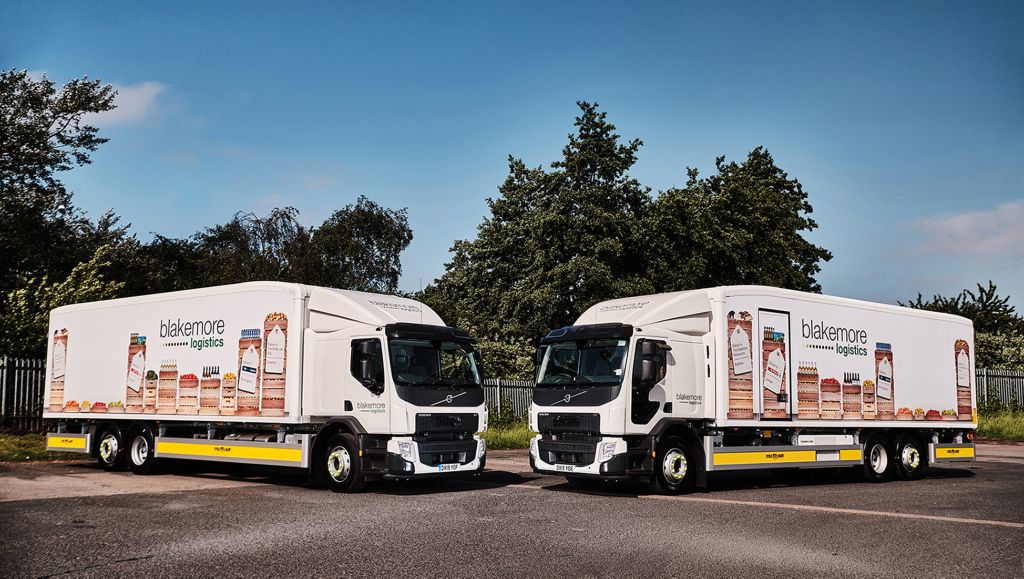 Ten new Volvo FE rigids top the menu at A. F. Blakemore & Son Ltd