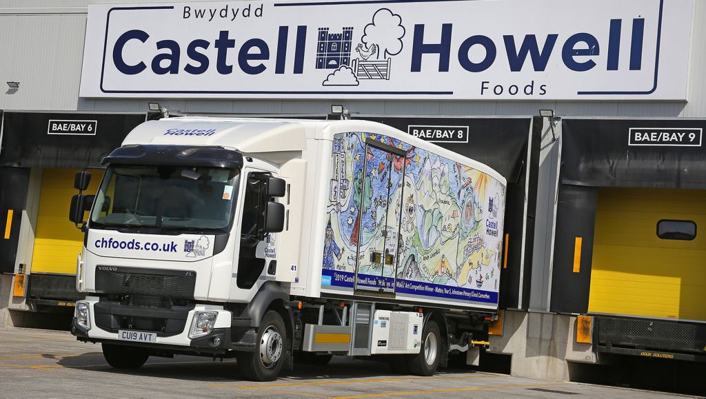 Castell Howell Foods Ltd. goes back to school for a specially designed livery on one of two new Volvo FL rigids