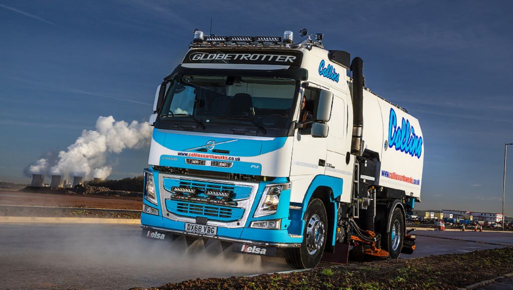 A New Volvo FM Rigid Boosts the Road Sweeper Fleet at Collins Earthworks