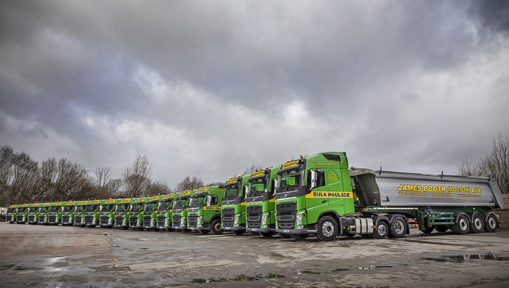 Ten New Volvo Tractor Units Are Just the Ticket for James Booth (Bolton) Ltd