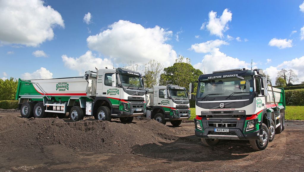 Three new Volvo FMX tippers raise the stakes at Kelston Sparkes Group