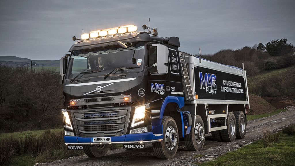 MacPlant Construction's New Volvo FM Tipper is King of the Hills in Devon