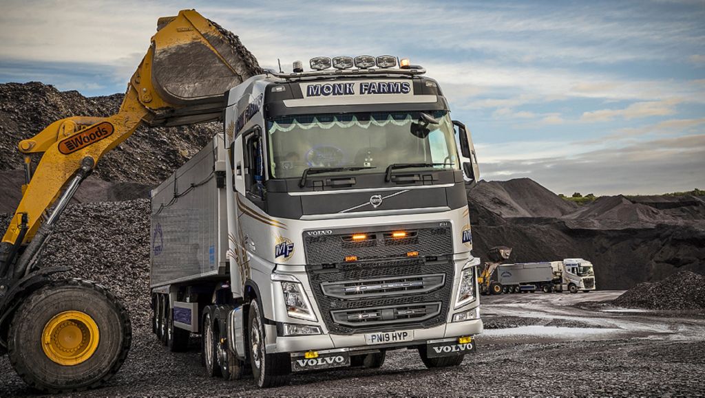 Volvo's leading payload figures deliver the goods for Monk Transport