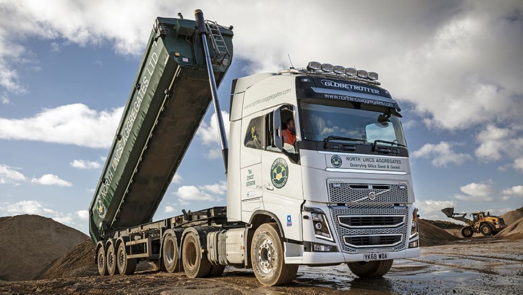 Eleven New Volvo Trucks Pass the Test on Aggregate at North Lincs 