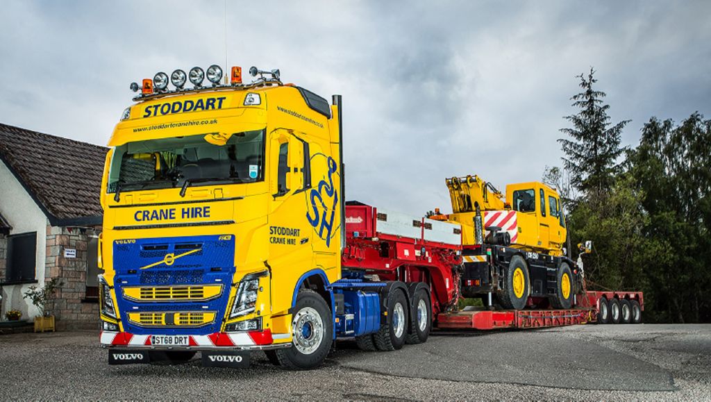 A new Volvo FH16 750 flagship reaches new heights at Stoddart Crane Hire