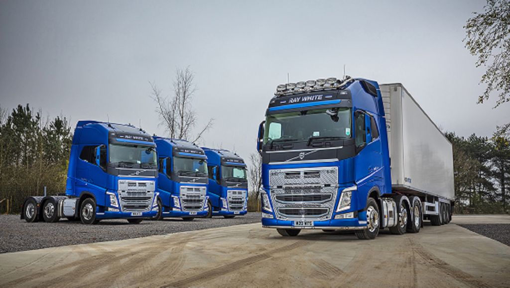 Four new Volvo FH tractor units prove a popular choice for Whites Transport Services