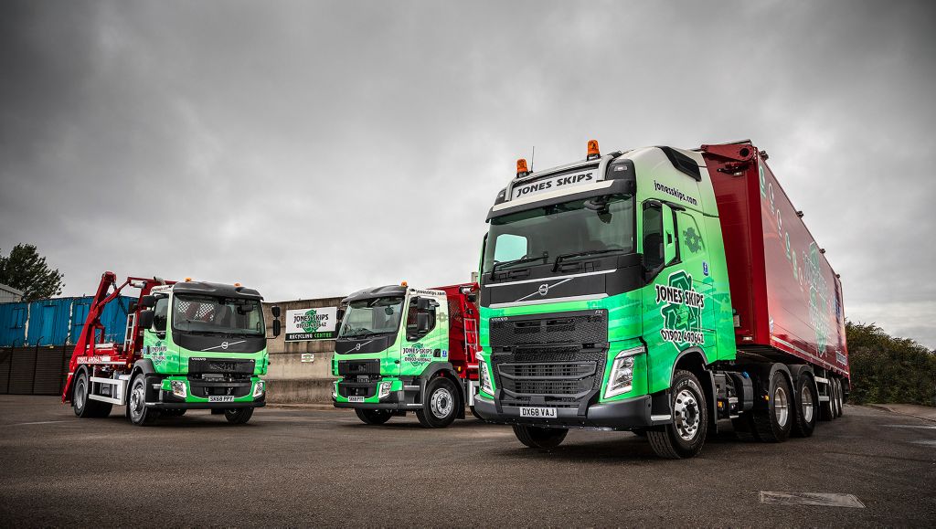 Volvo's FH and FL models tick all the boxes for Jones Skips