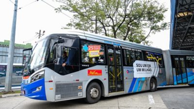 Volvo bus in Sao Paulo, Brazil