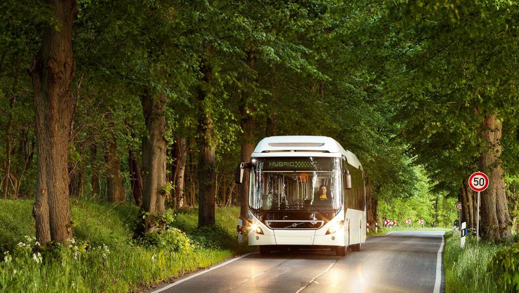 Volvo’s hybrid buses
