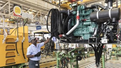 Volvo Construction Equipment Engine In Production Line  | Volvo Group