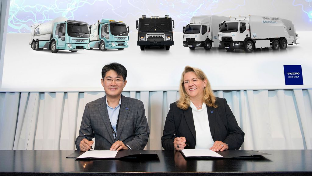 Volvokoncernen och Samsung SDI bildar strategisk allians kring elektromobilitet