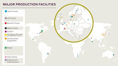 Sites de production Volvo