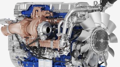 O Volvo FMX oferece uma vasta gama de motores eficientes.
