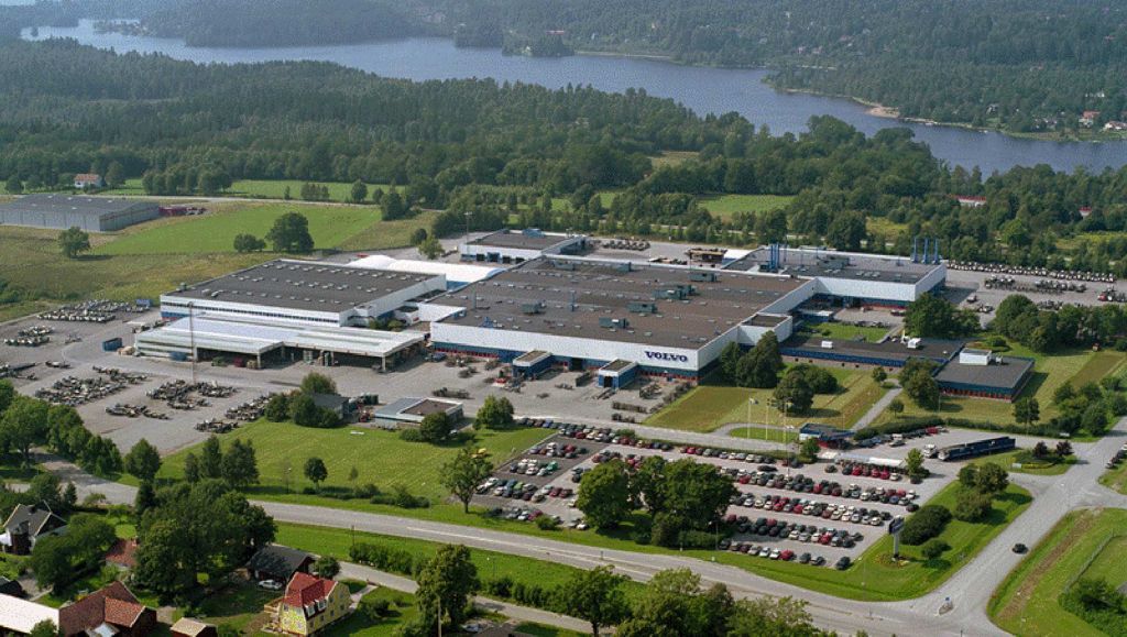 Volvo Bussars fabrik i Borås
