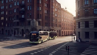 bus in city