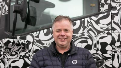 Thomas Sandblom jobbar som fältprovsingenjör på Volvo Lastvagnar.