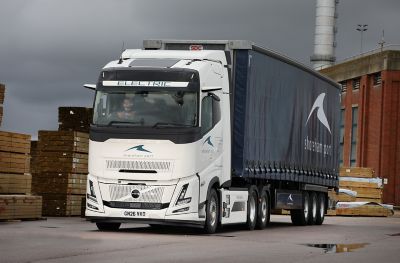 Shoreham Port has invested in a Volvo FH Aero Electric 6x2 tractor unit.