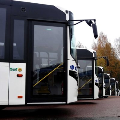 Västanhedes bussar på rad