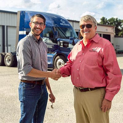 Mack pioneer shake hand
