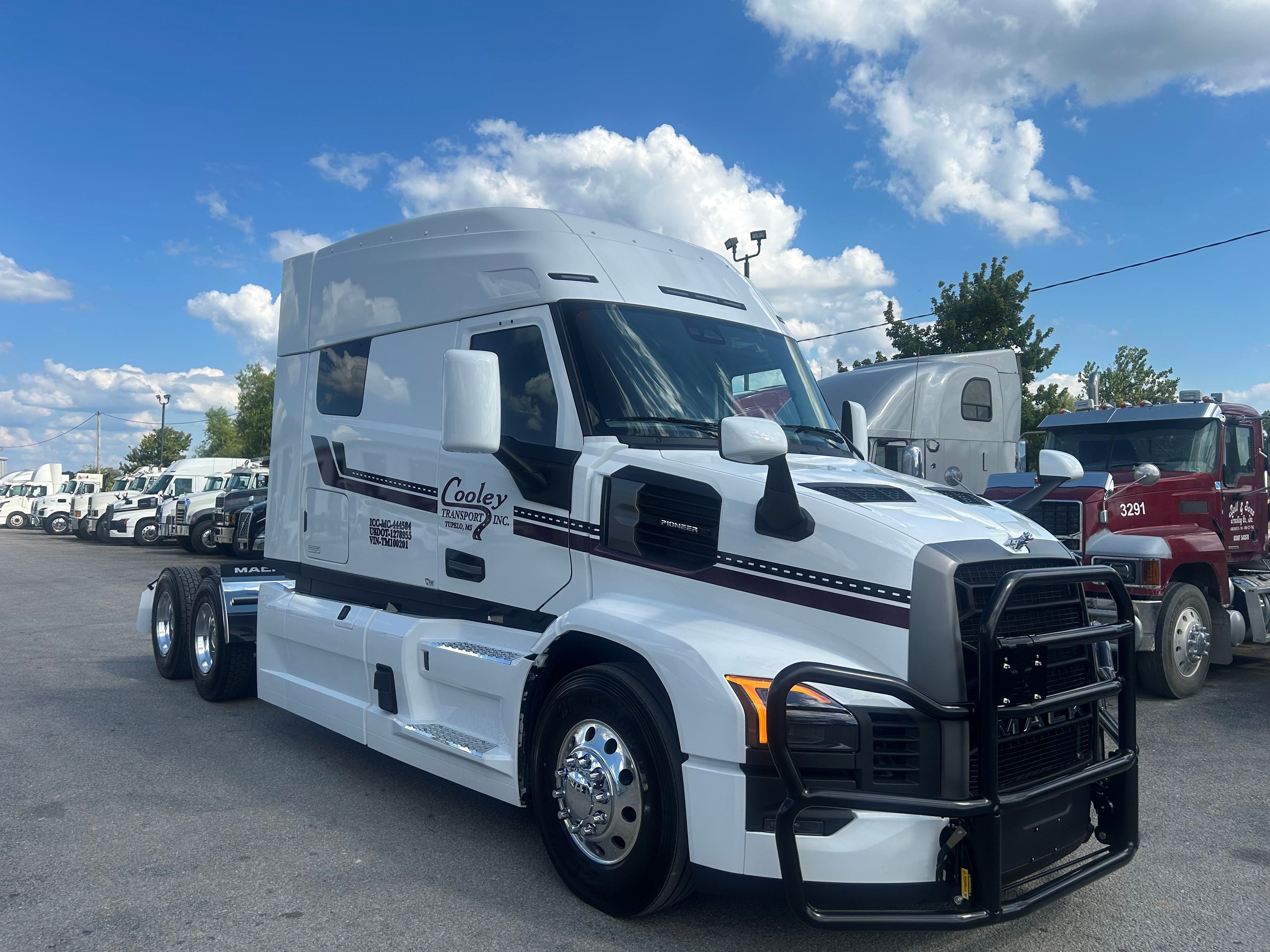 Blue truck out in the sun